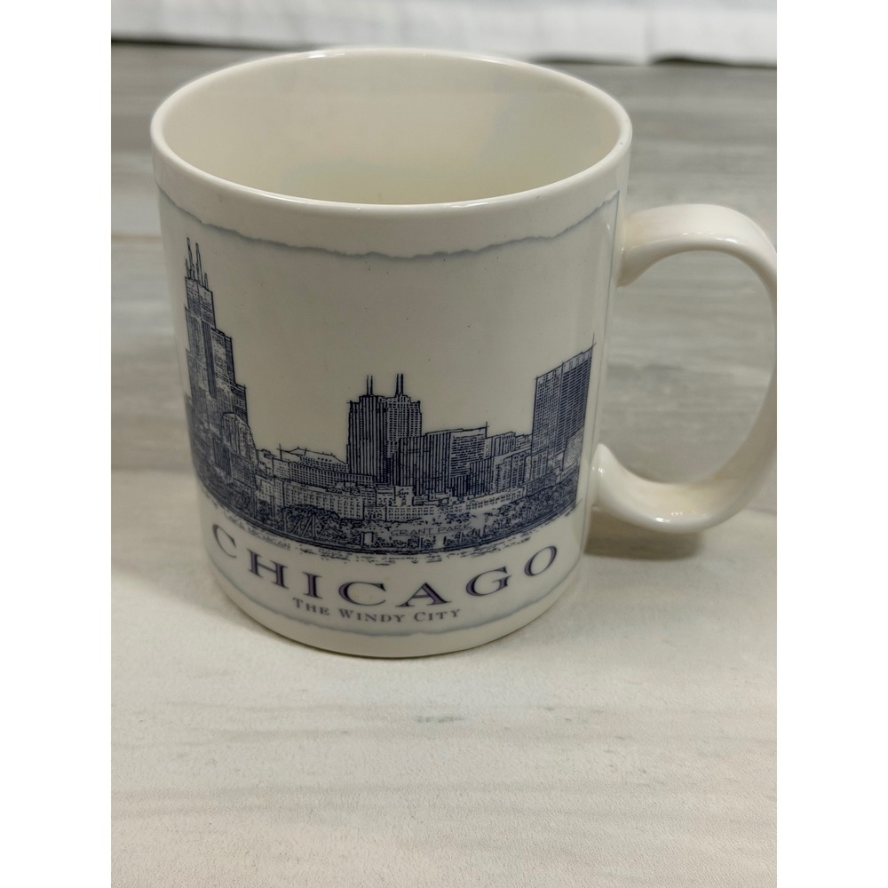 Starbucks Chicago The Windy City Skyline Mug 2007 Architecture Series 18oz Blue - Picture 1 of 7